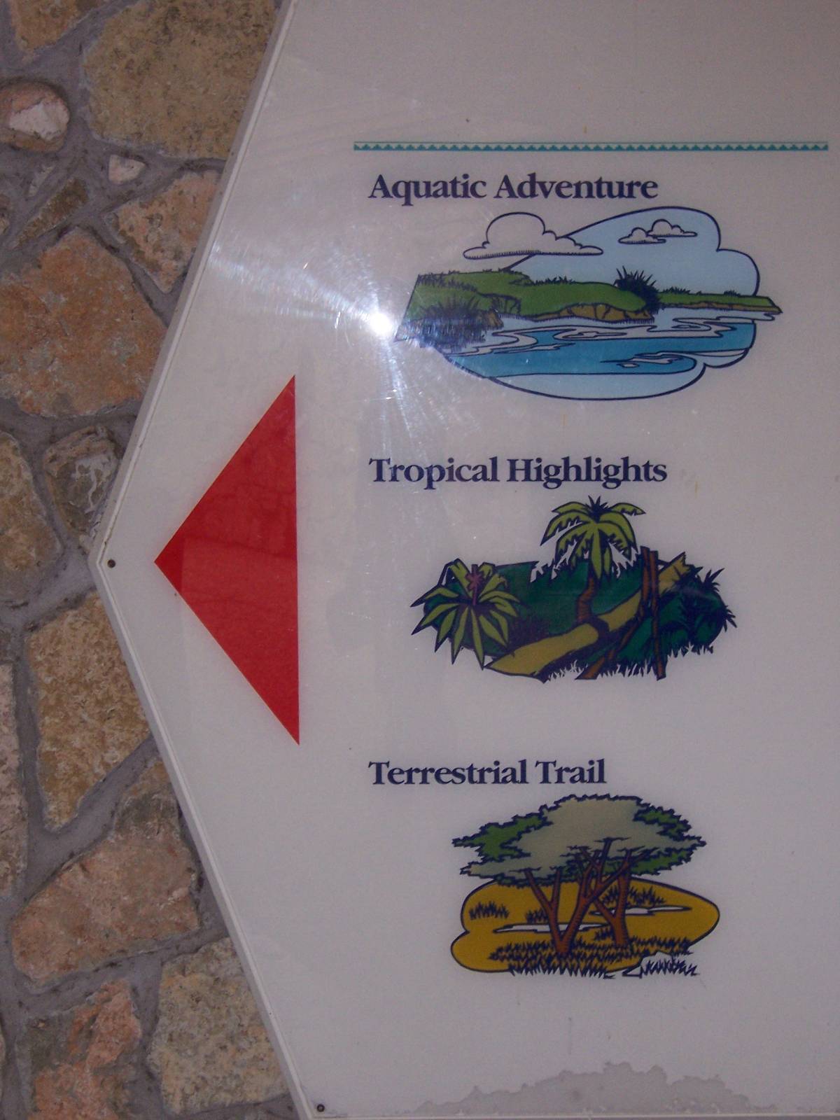 Sign on closed builging