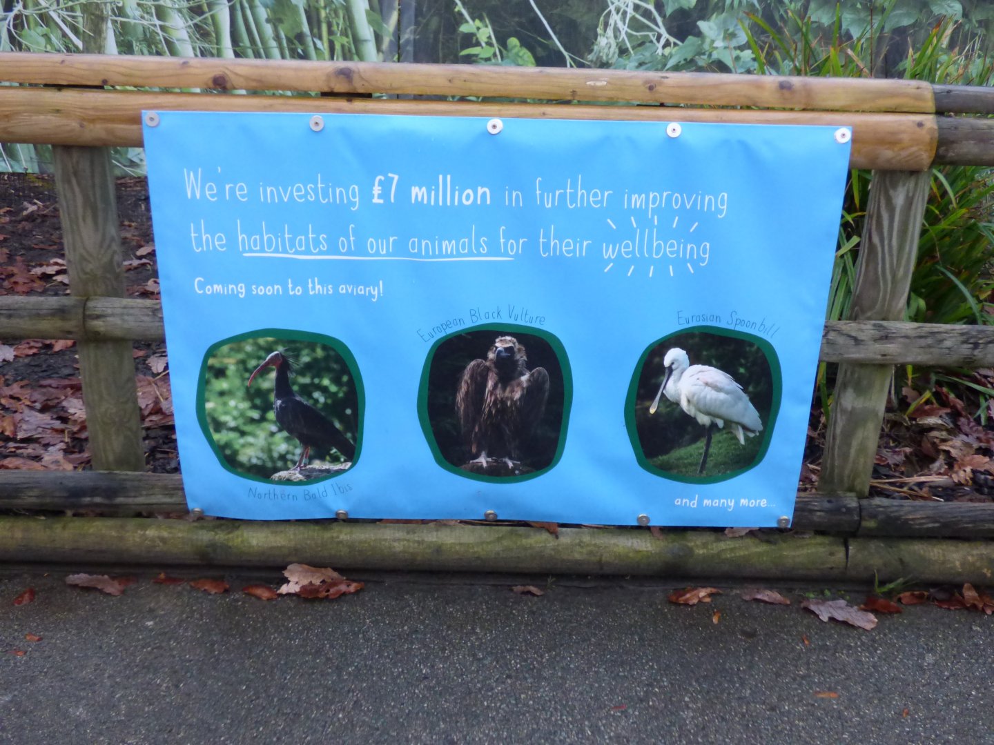 Sign on former Condor aviary