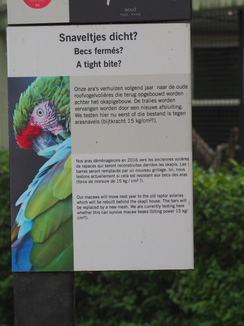 Sign on-going beak strength testing