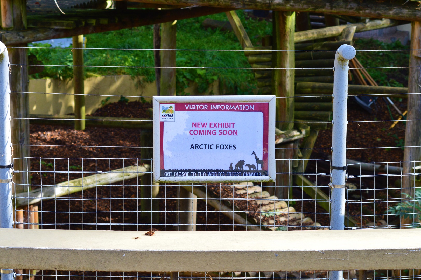 Sign on Inca's former enclosure