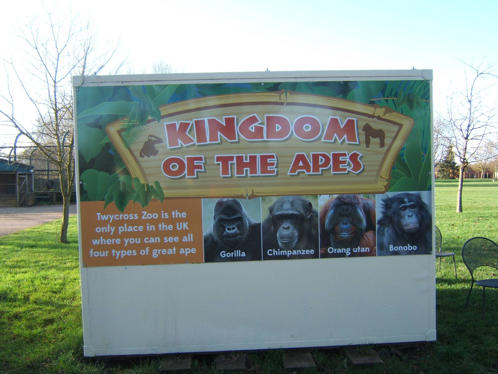 Sign on the back of an Ice Cream kiosk