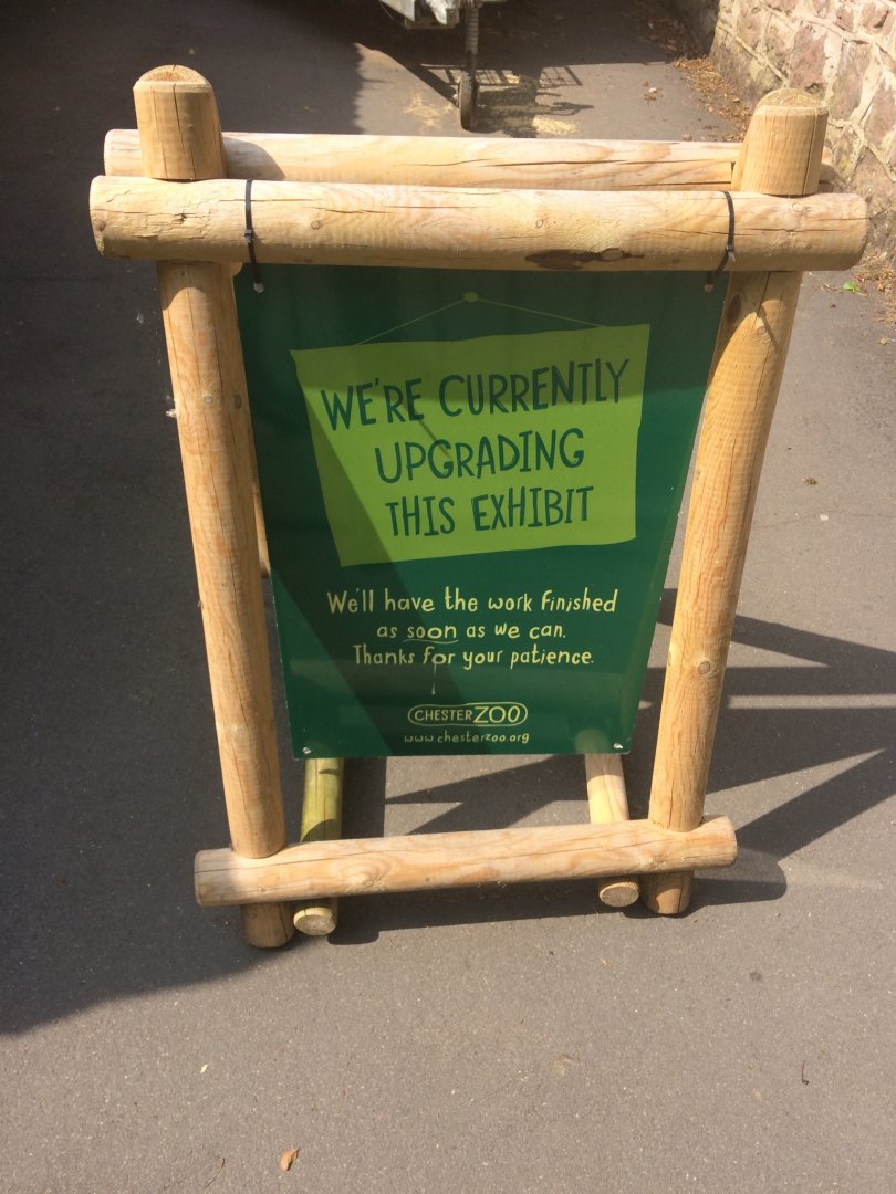 Sign outside Tapir and Buffalo house