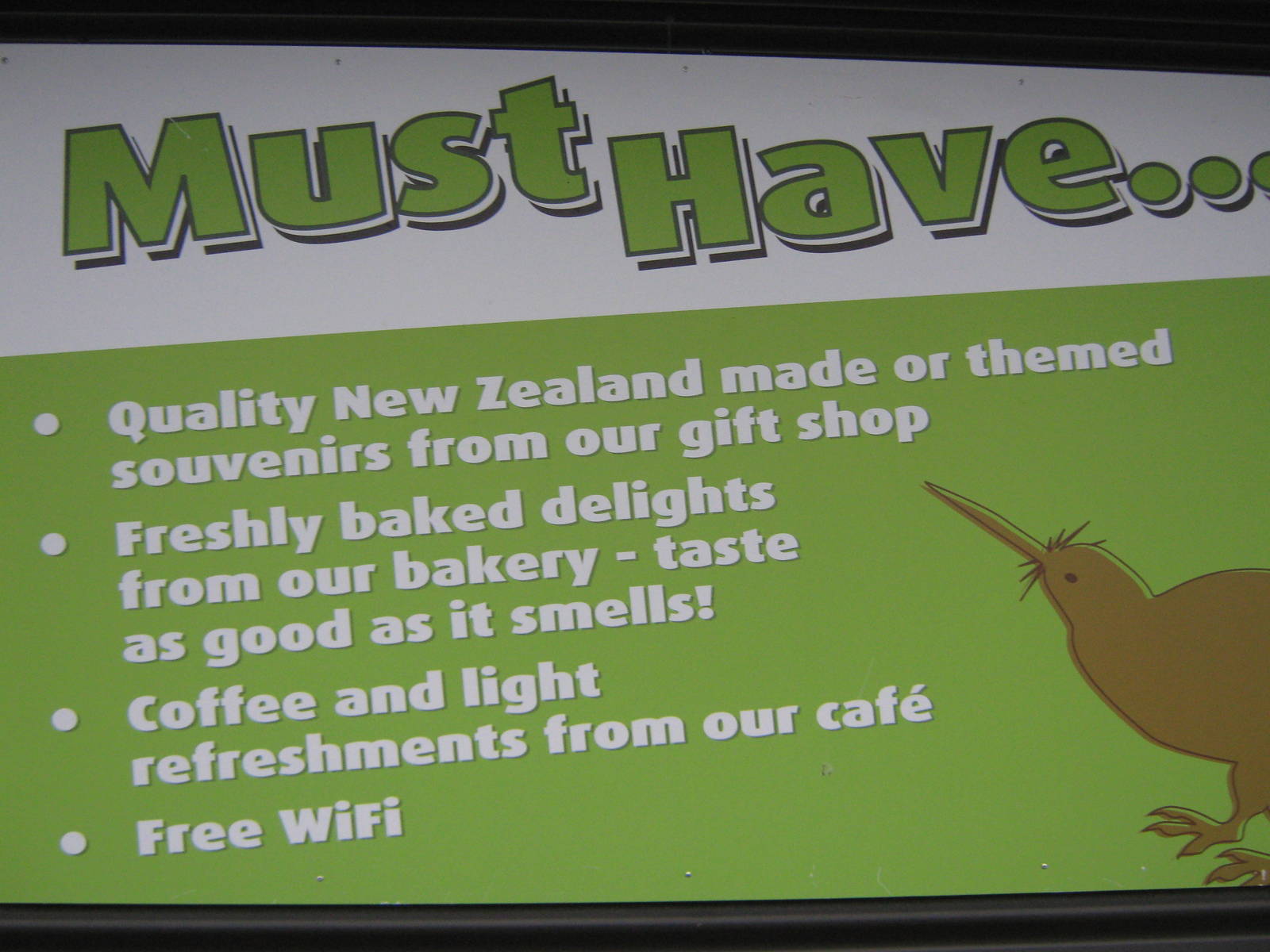 sign outside the West Coast Wildlife Centre