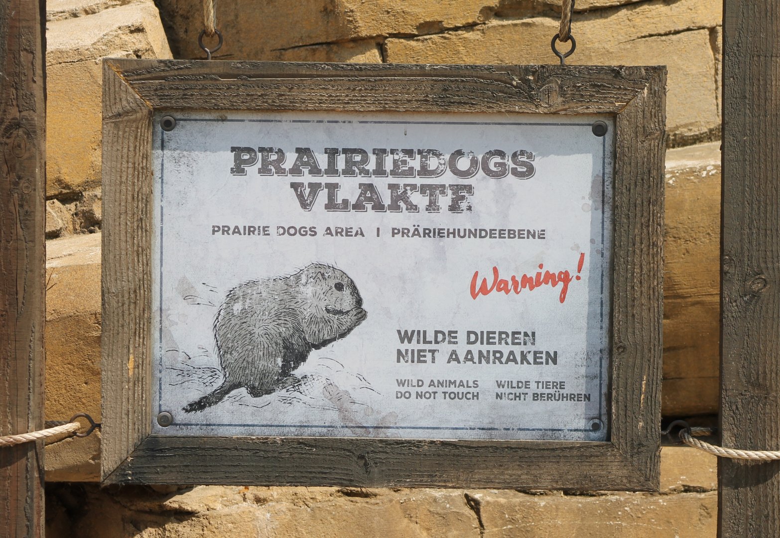 Sign Prairie dog-plain