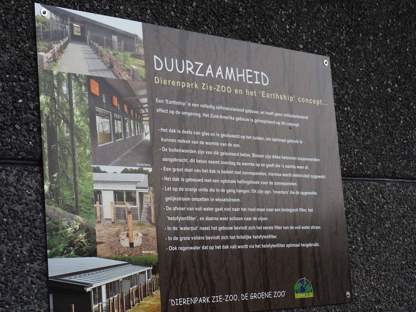 Sign sustainable construction of the South American house, 2019-04-06