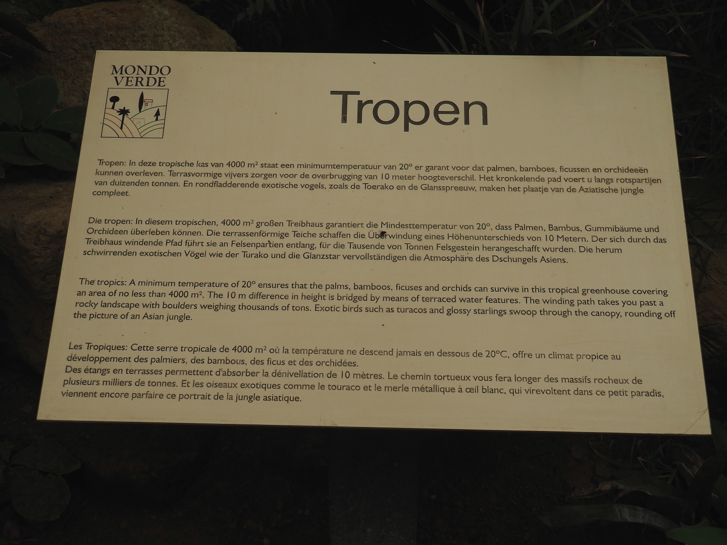 Sign Tropical hall (Aug 28th, 2018)