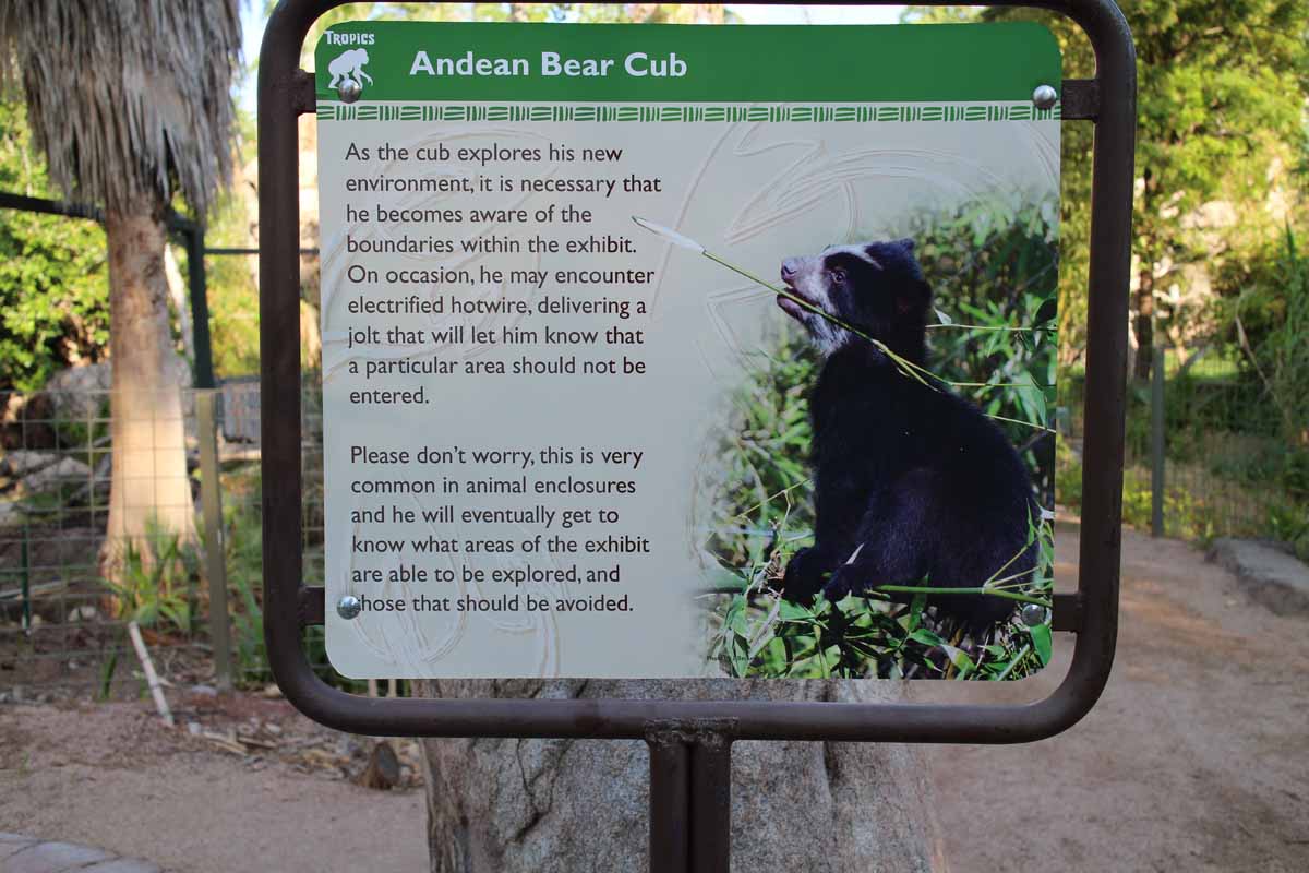 sign warning about baby getting zapped