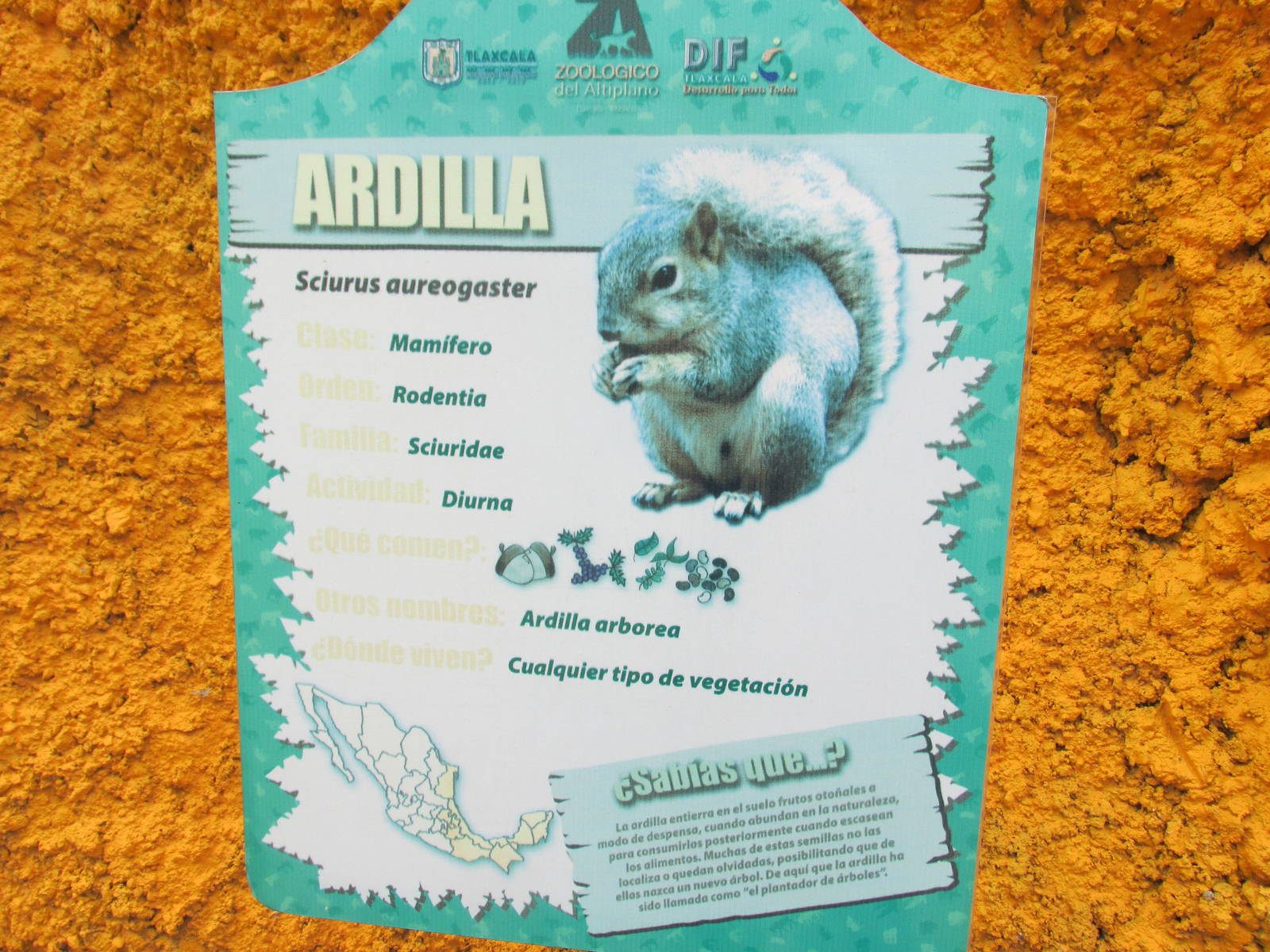 sign zoologico del altiplano