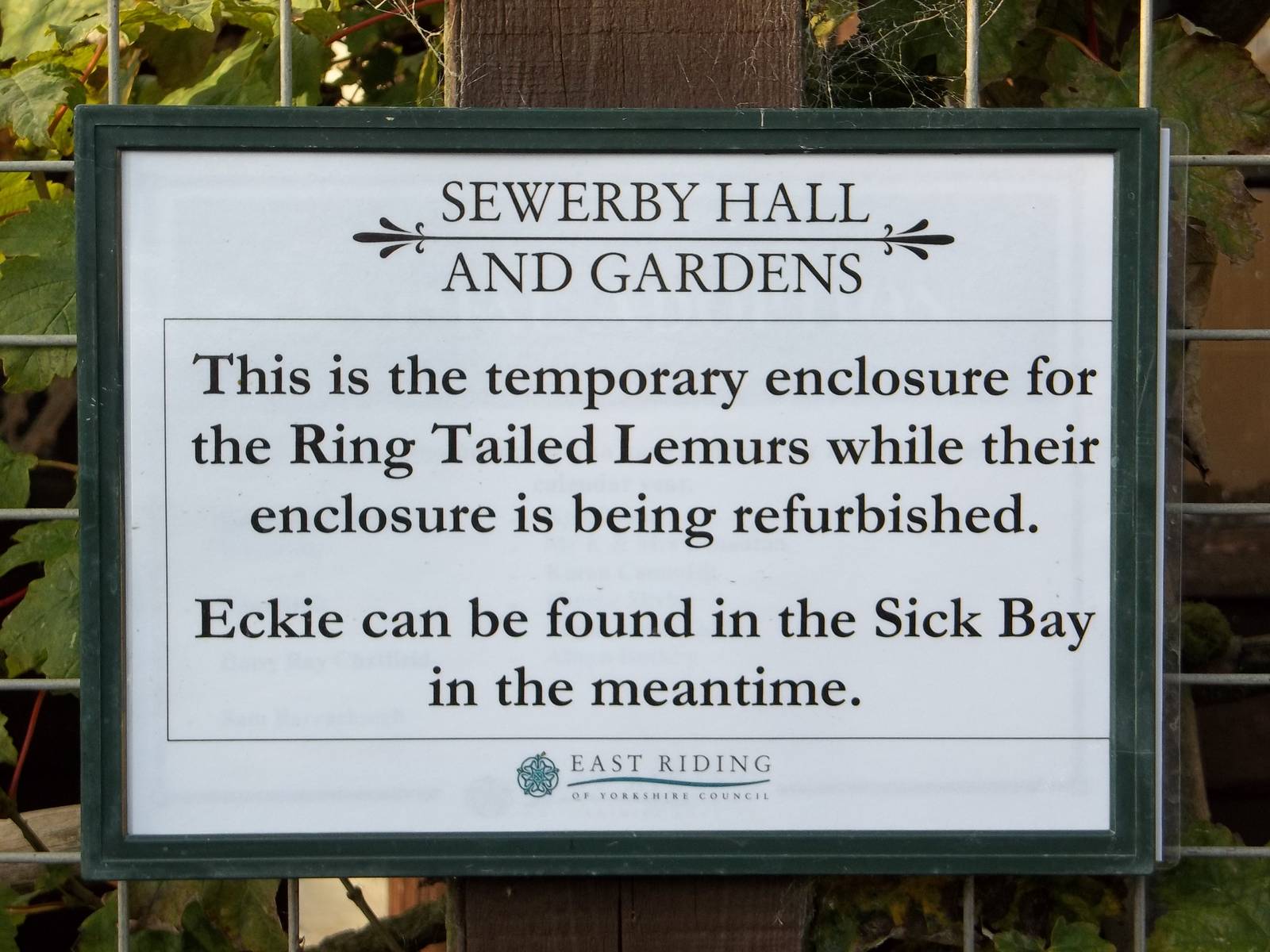 Signage, 10th October 2014