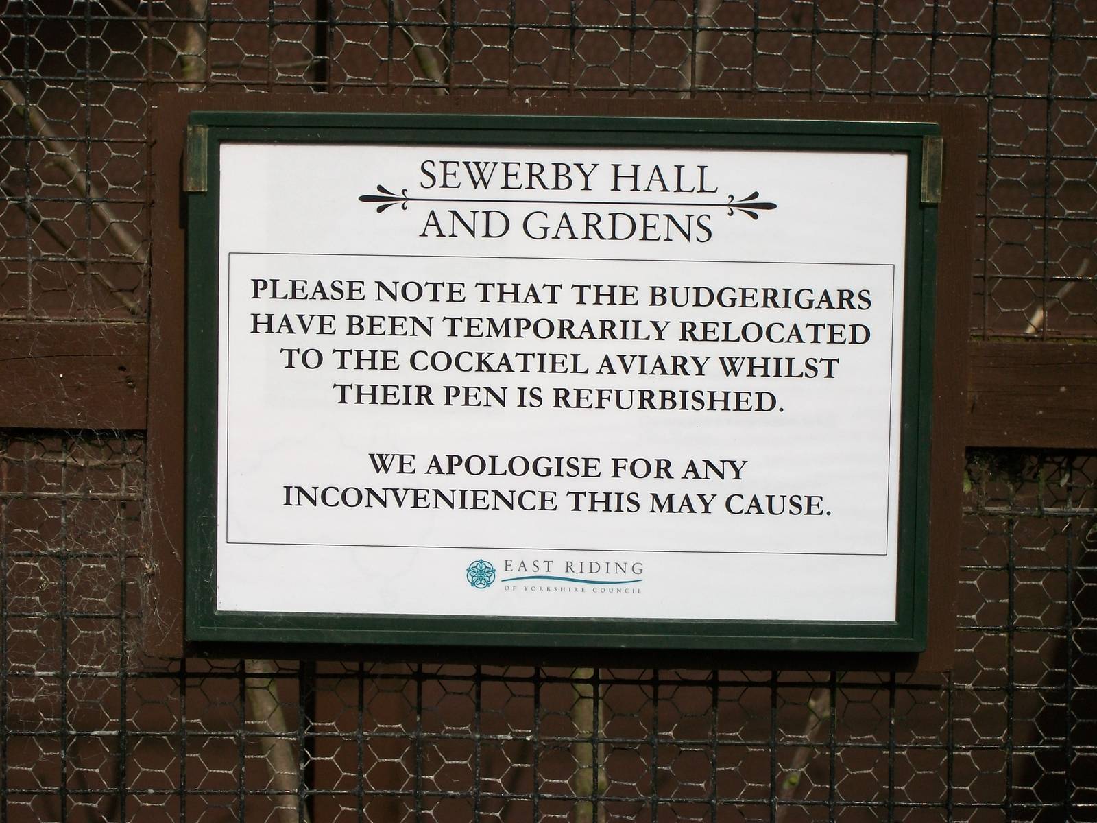 Signage, 1st August 2014