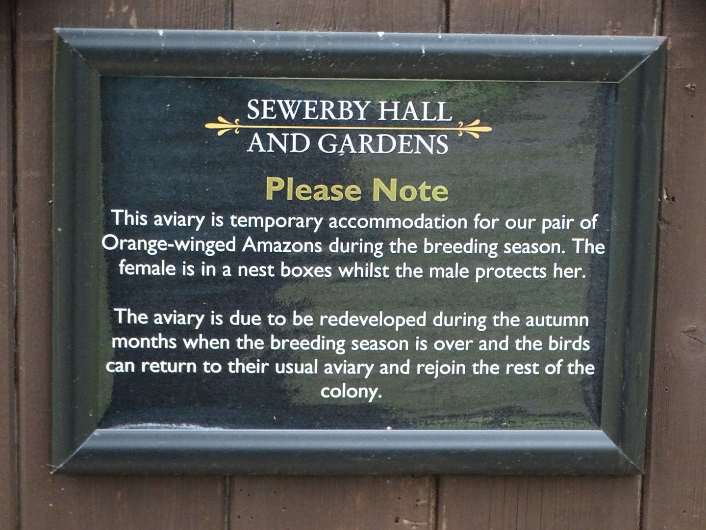 Signage, 27th August 2024