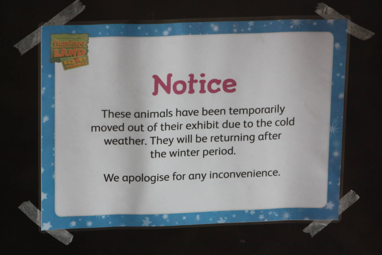 Signage, 27th December 2014