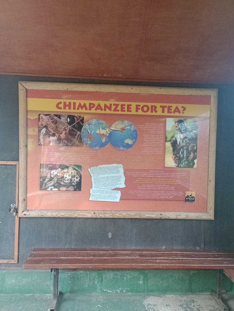 Signage about bushmeat