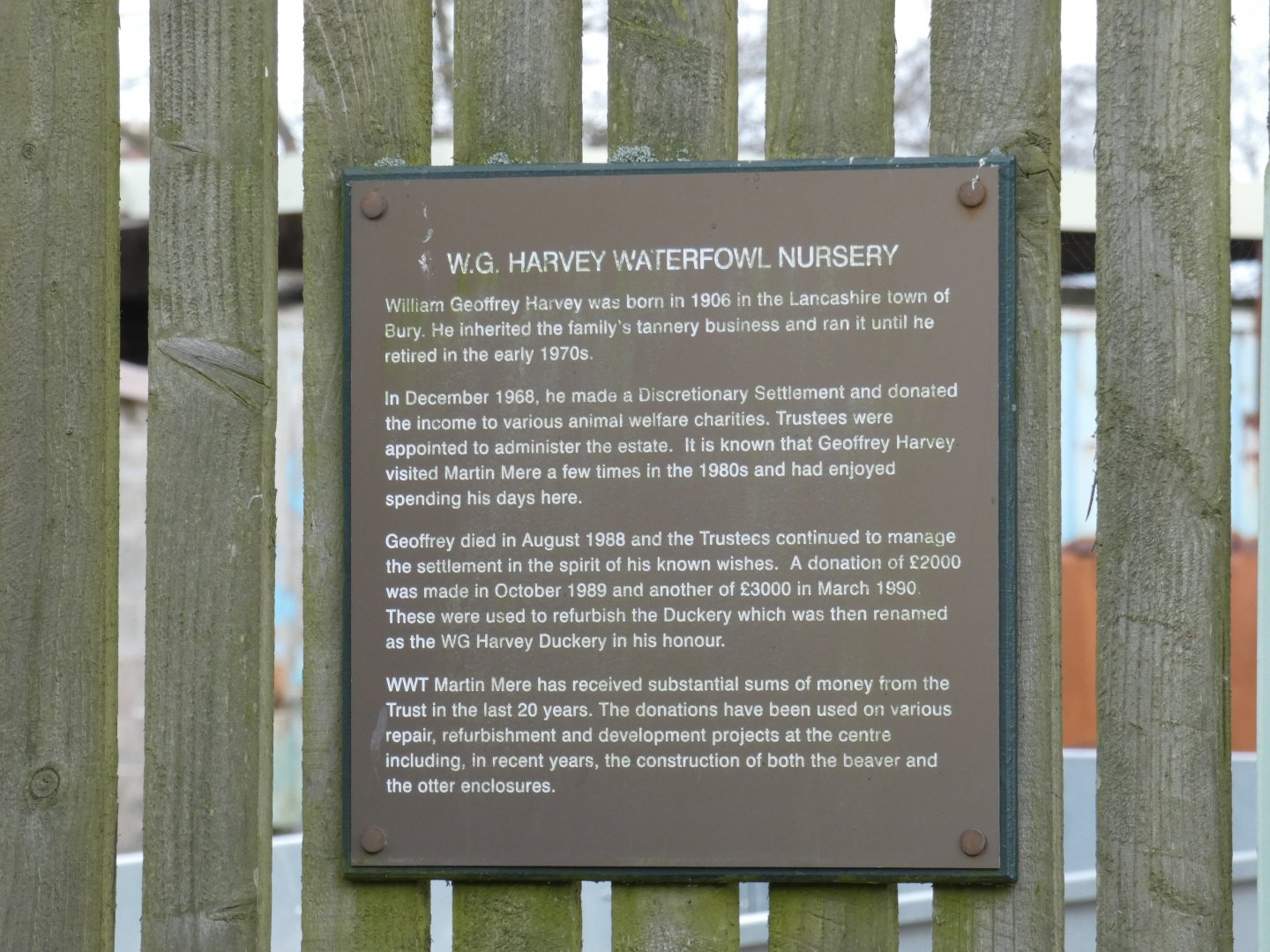 Signage about Duckery