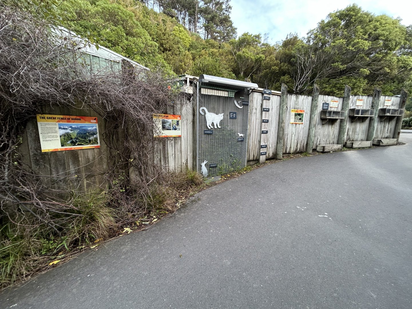 Signage about Predator-proof Fence