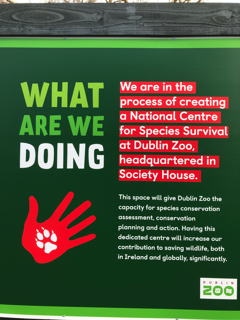 Signage about the renovation on Society House