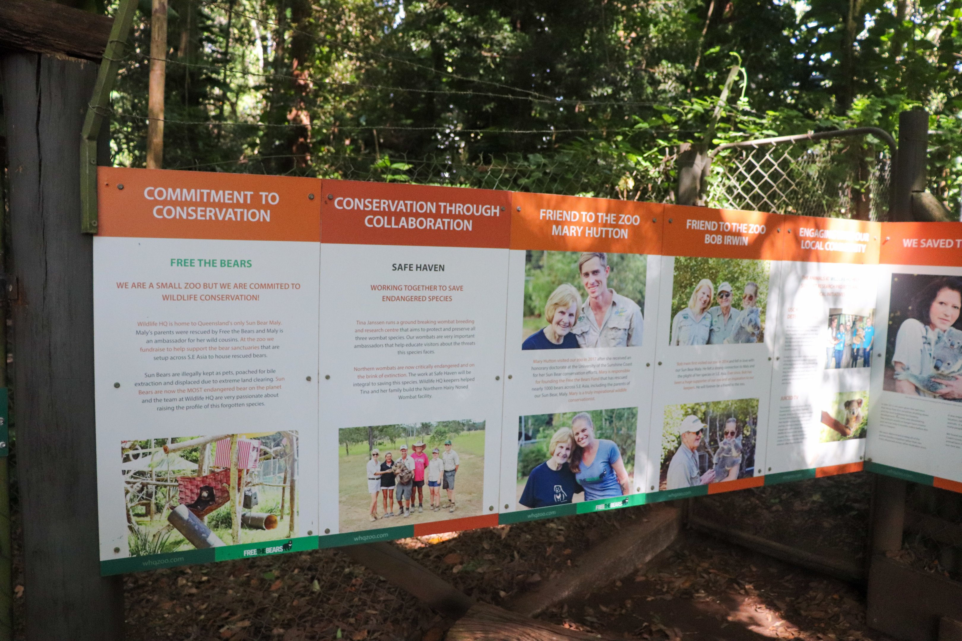 Signage About the Zoo