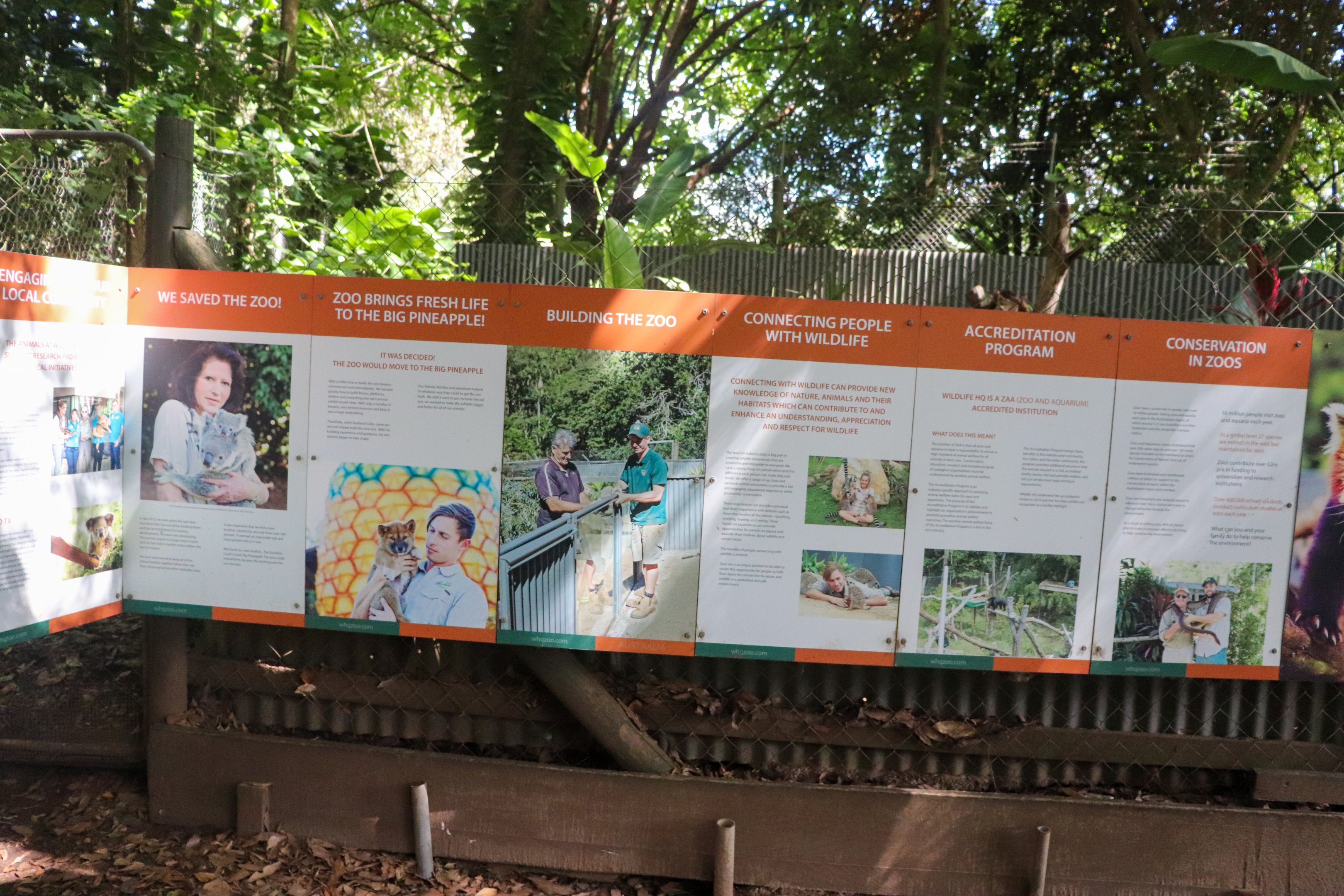 Signage about the Zoo