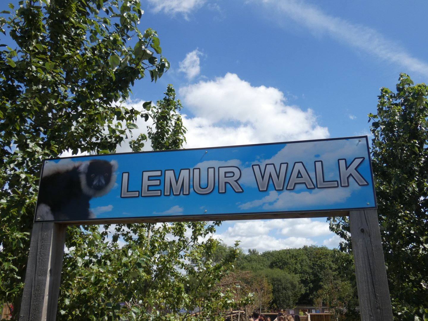 Signage above walk-way