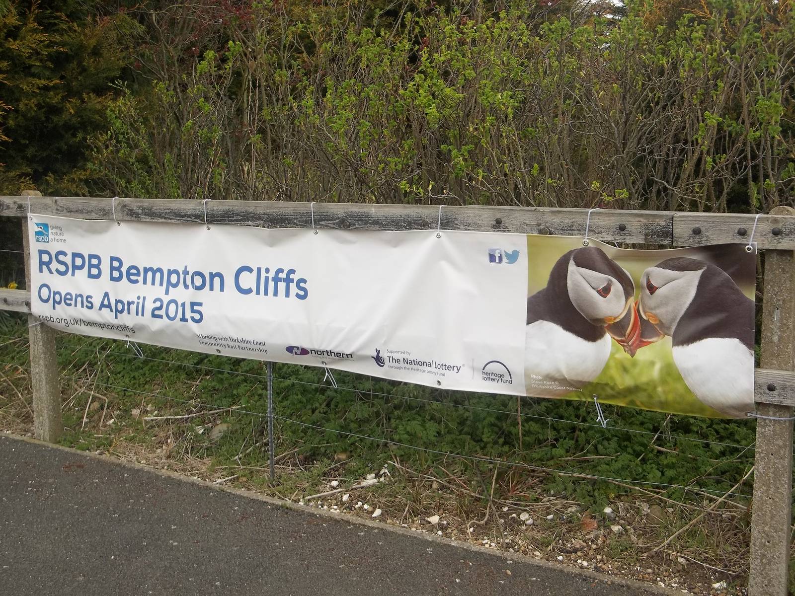 Signage at Bempton Railway Station, 14th April 2015