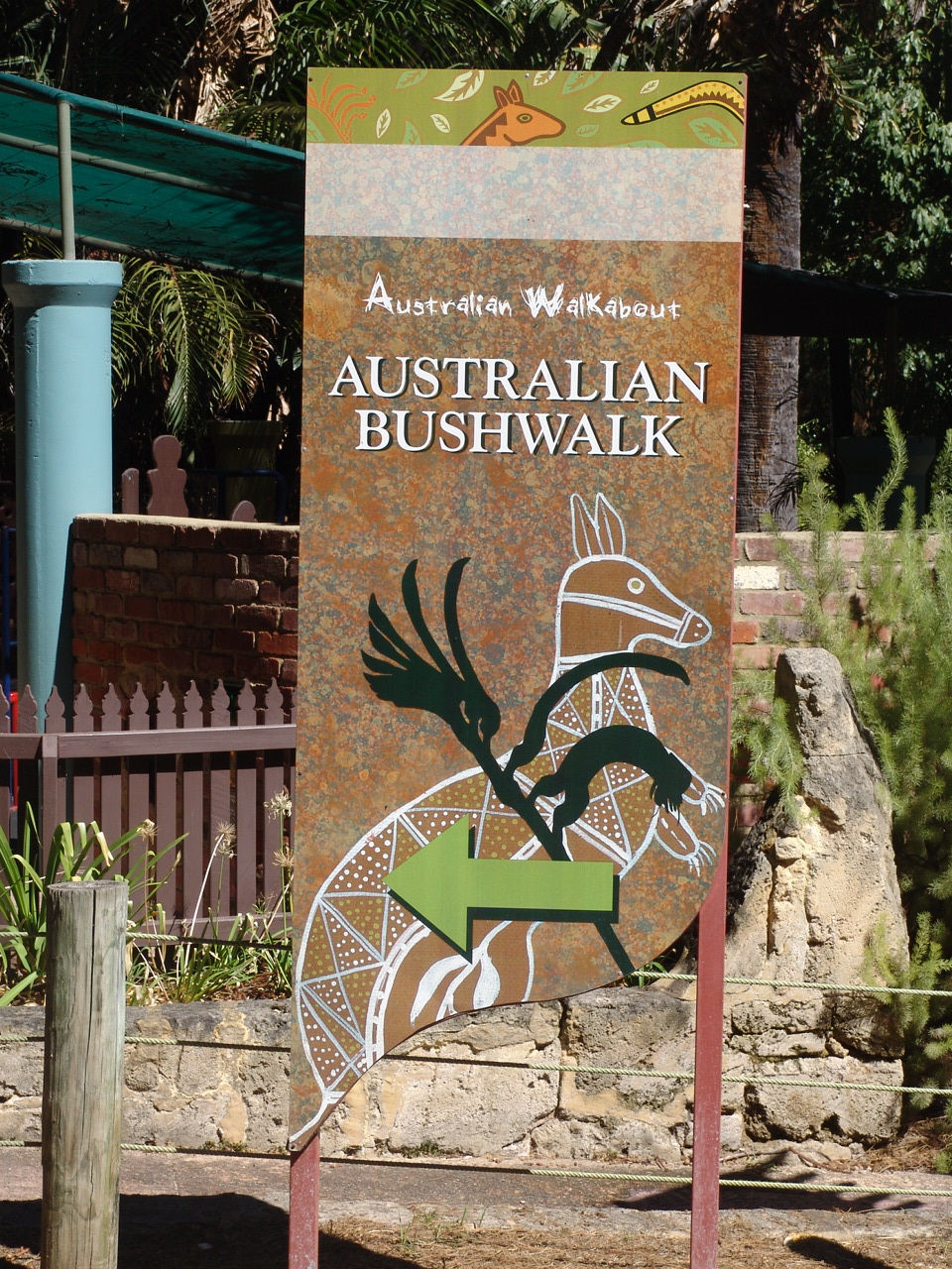 Signage at the zoo