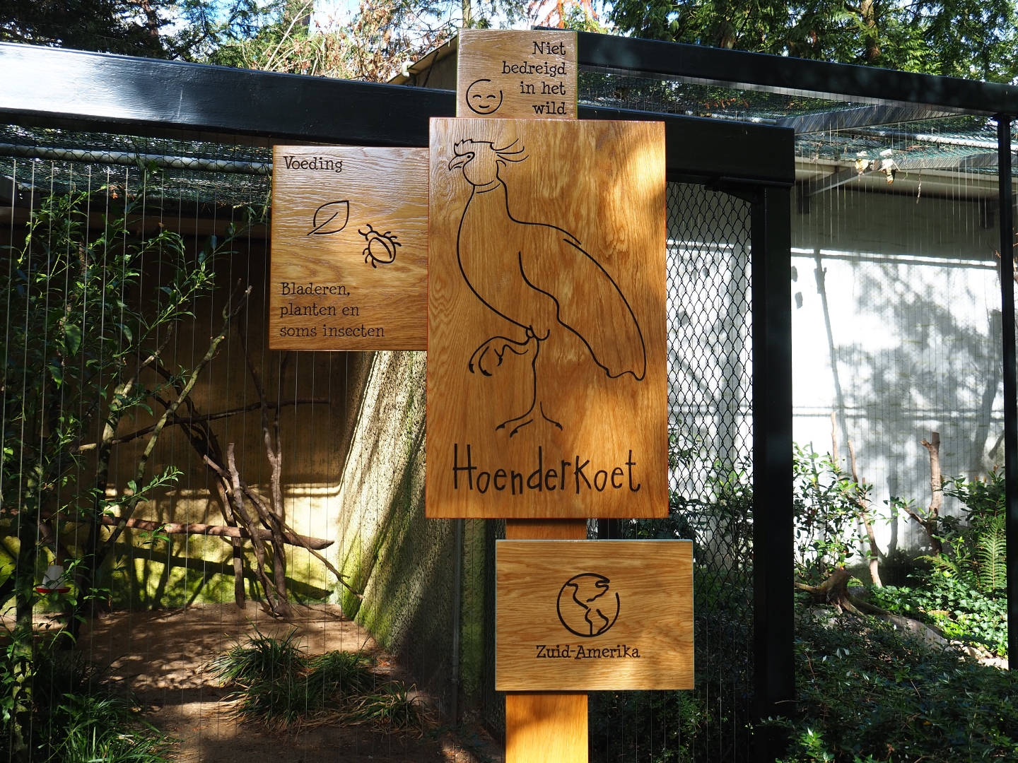 Signage crested screamer