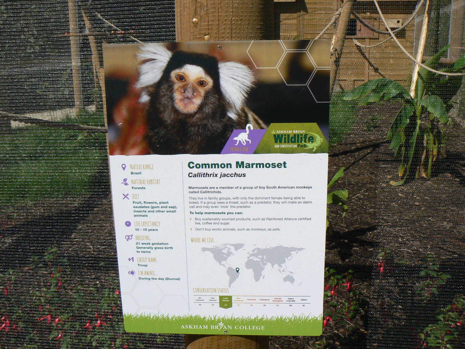 Signage Example - 29 August 2016, Askham Bryan Wildlife and Conservation Pa