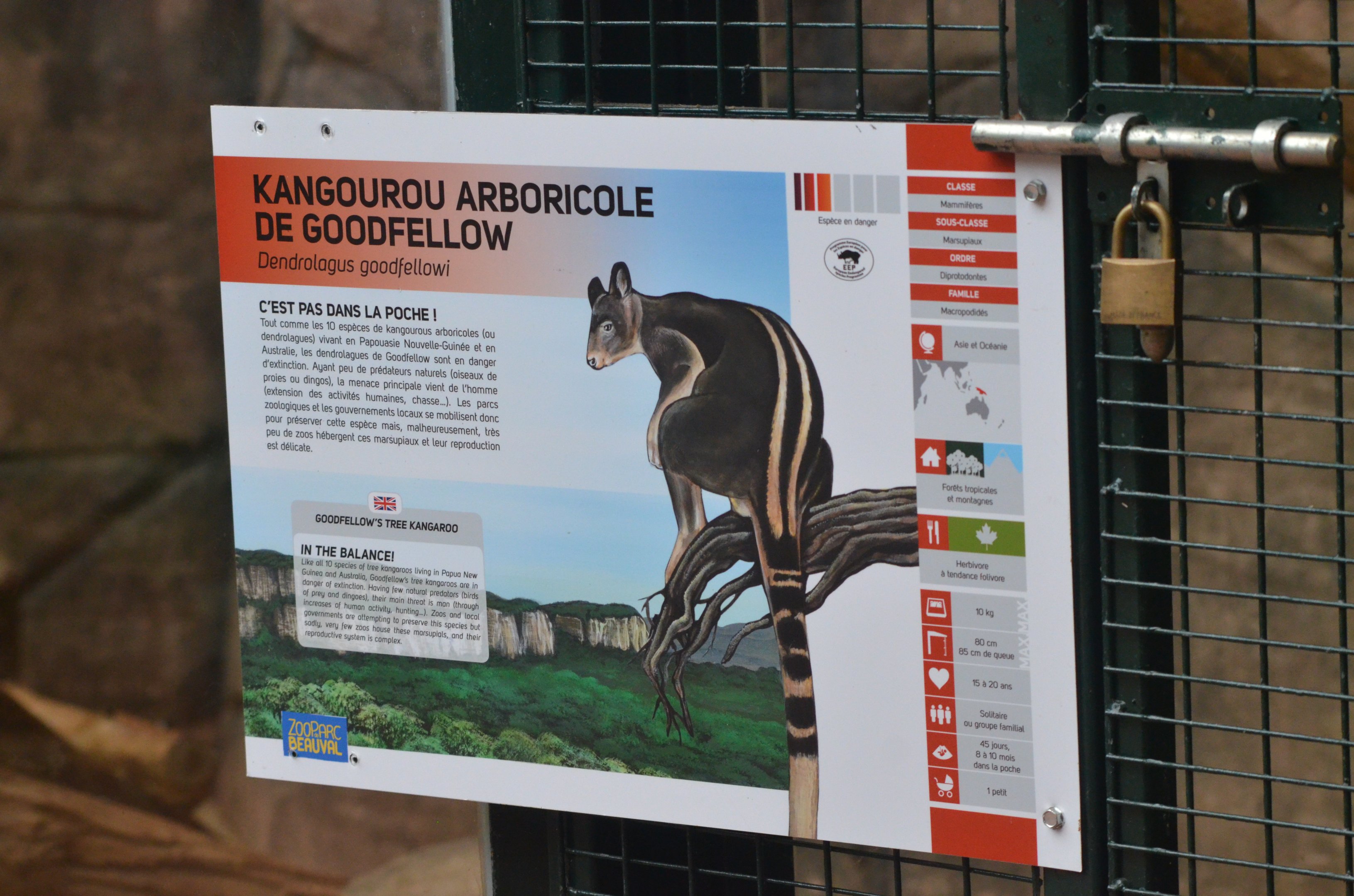 Signage Example at Beauval, 12/06/18