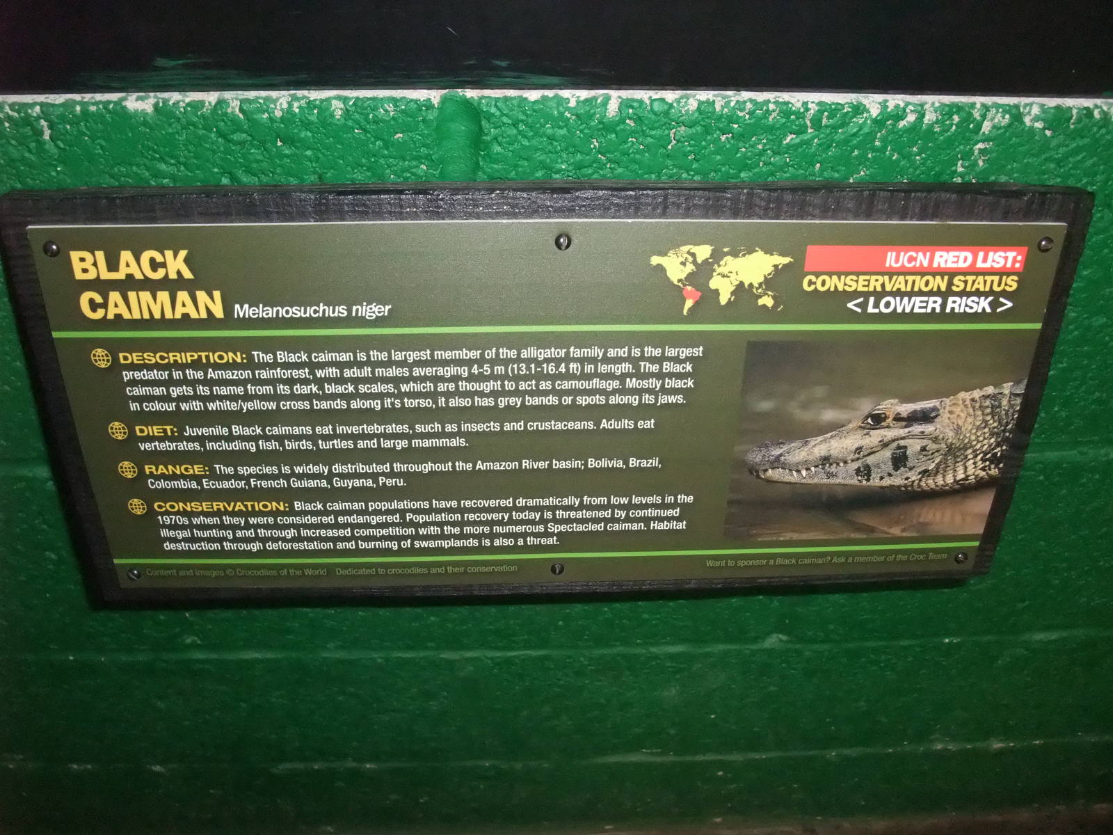 Signage Example at Crocodiles of the World, 05/02/12