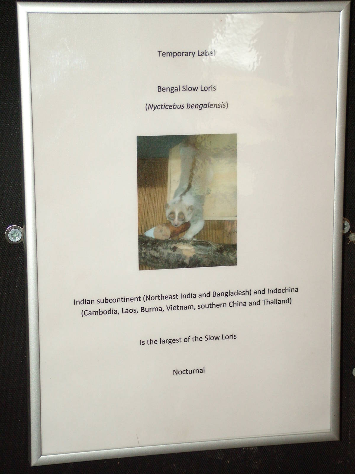 Signage Example at Hamerton, 08/10/11