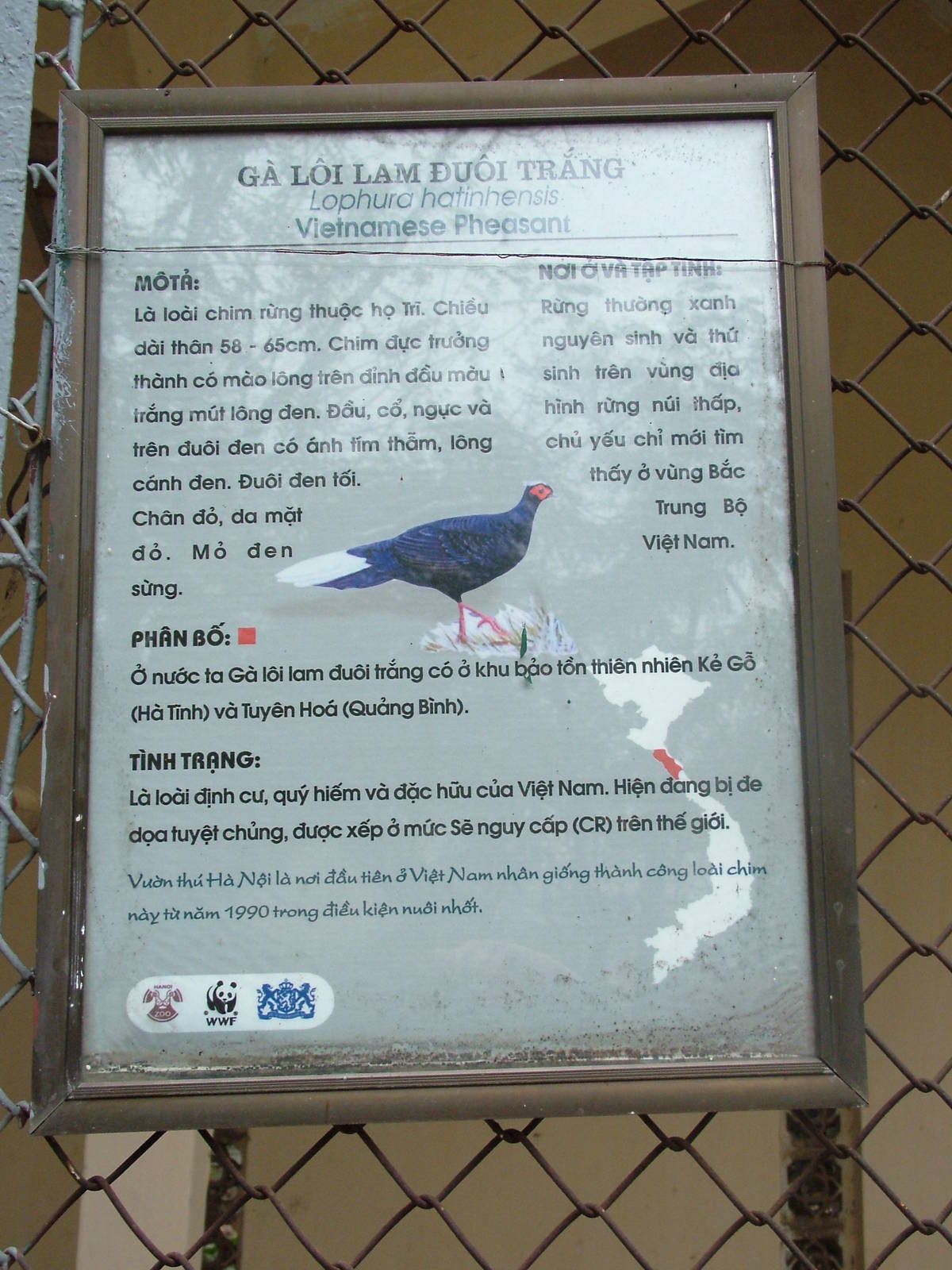 Signage Example at Hanoi Zoo, 15/03/12