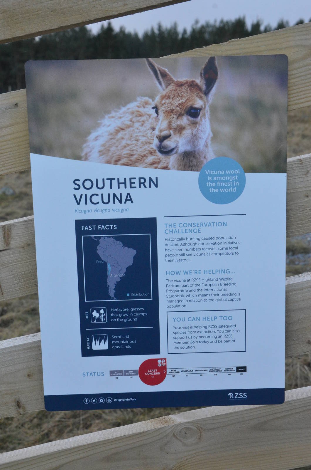 Signage Example at Highland WP, 10/02/16