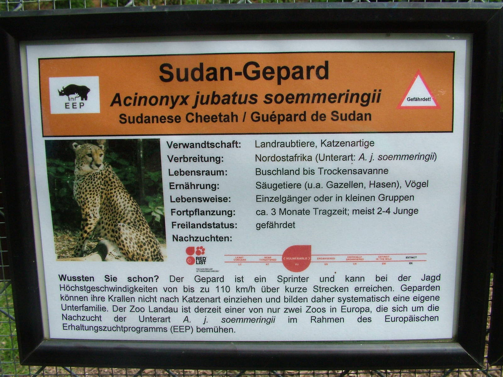 Signage Example at Landau Zoo, 04/09/10