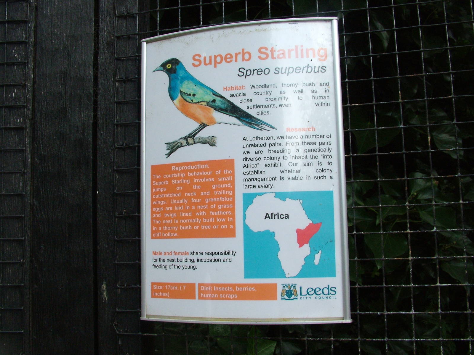 Signage example at Lotherton 2007