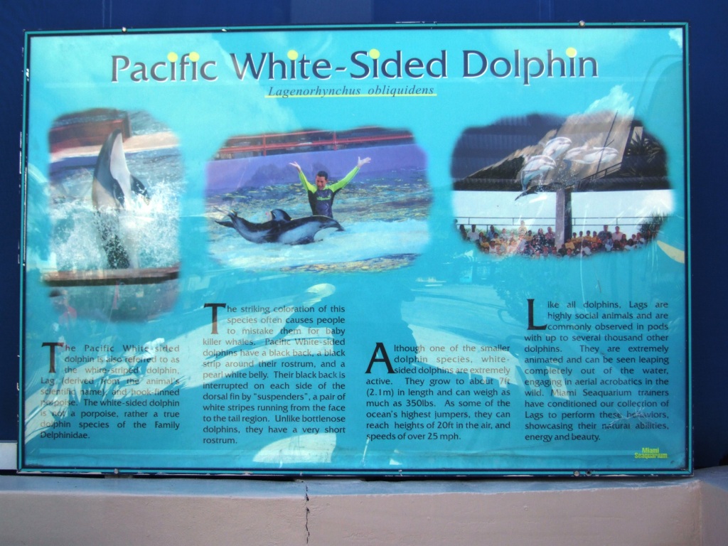 Signage Example at Miami Seaquarium, 16/10/13