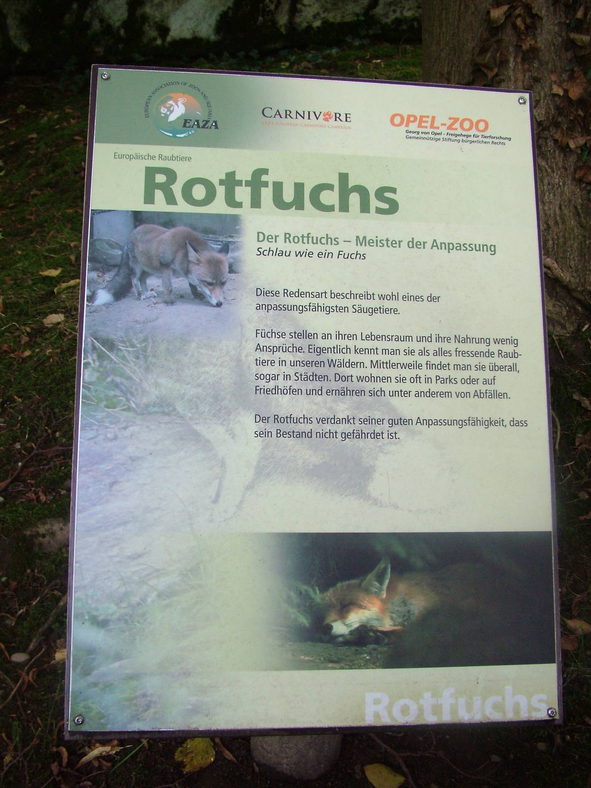 Signage Example at Opel-Zoo Kronberg, 30/08/10