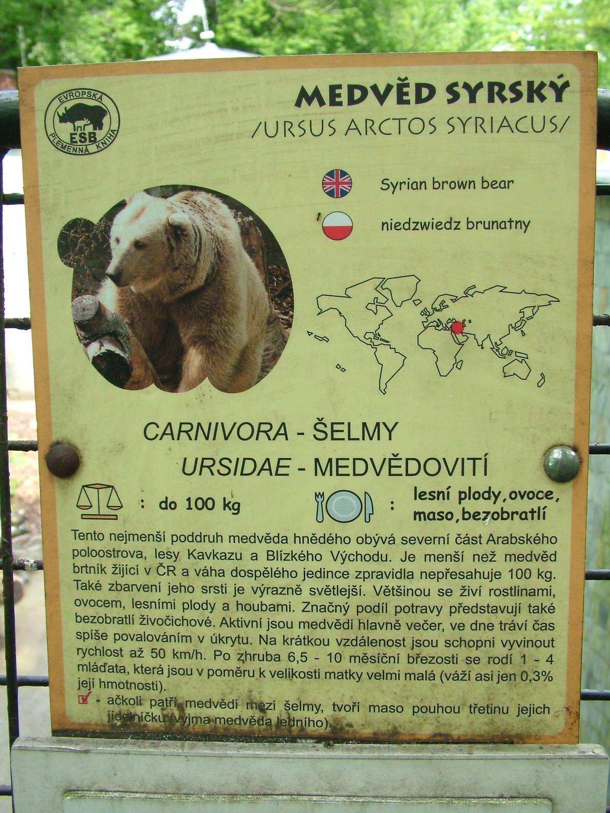 Signage example at Ostrava, 29/05/10