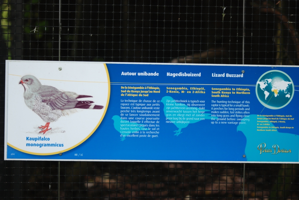 Signage Example at Pairi Daiza, 31/08/14