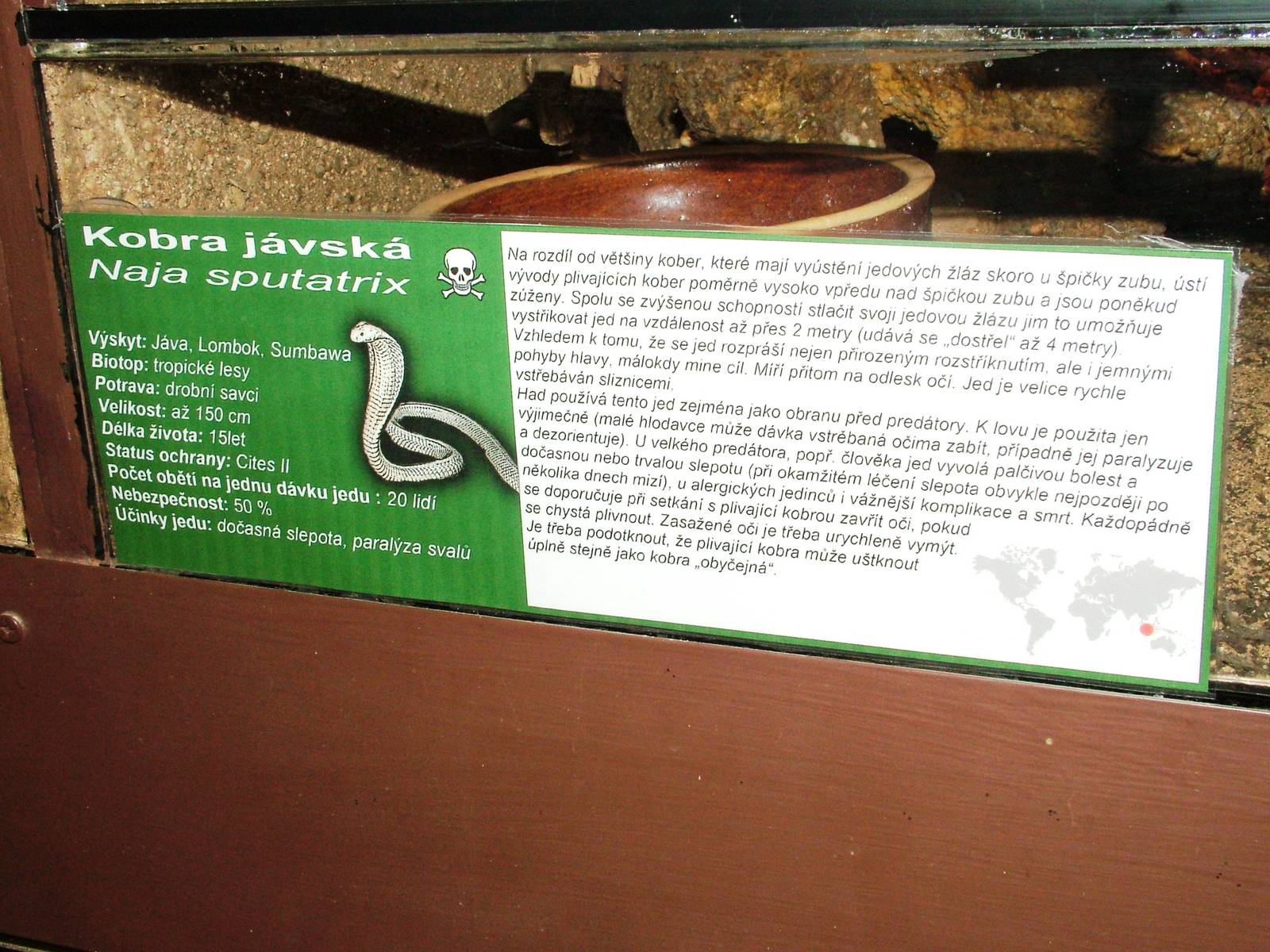 Signage Example at Prague Terrarium, 26/08/12