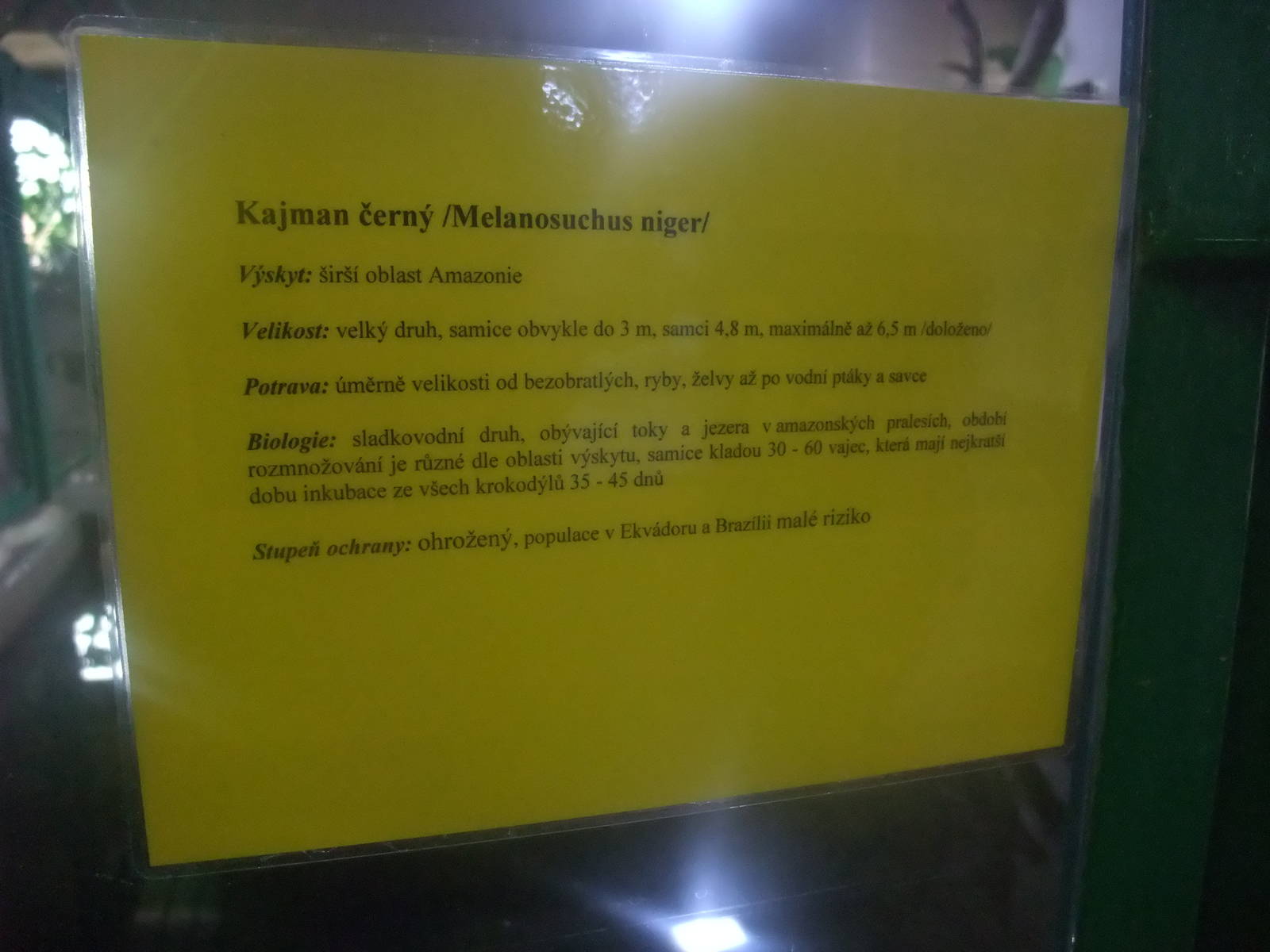 Signage example at Protivin Crocodile Zoo, 26/05/10