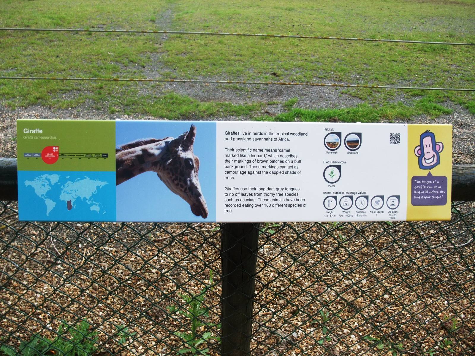 Signage Example at Twycross, 01/07/12