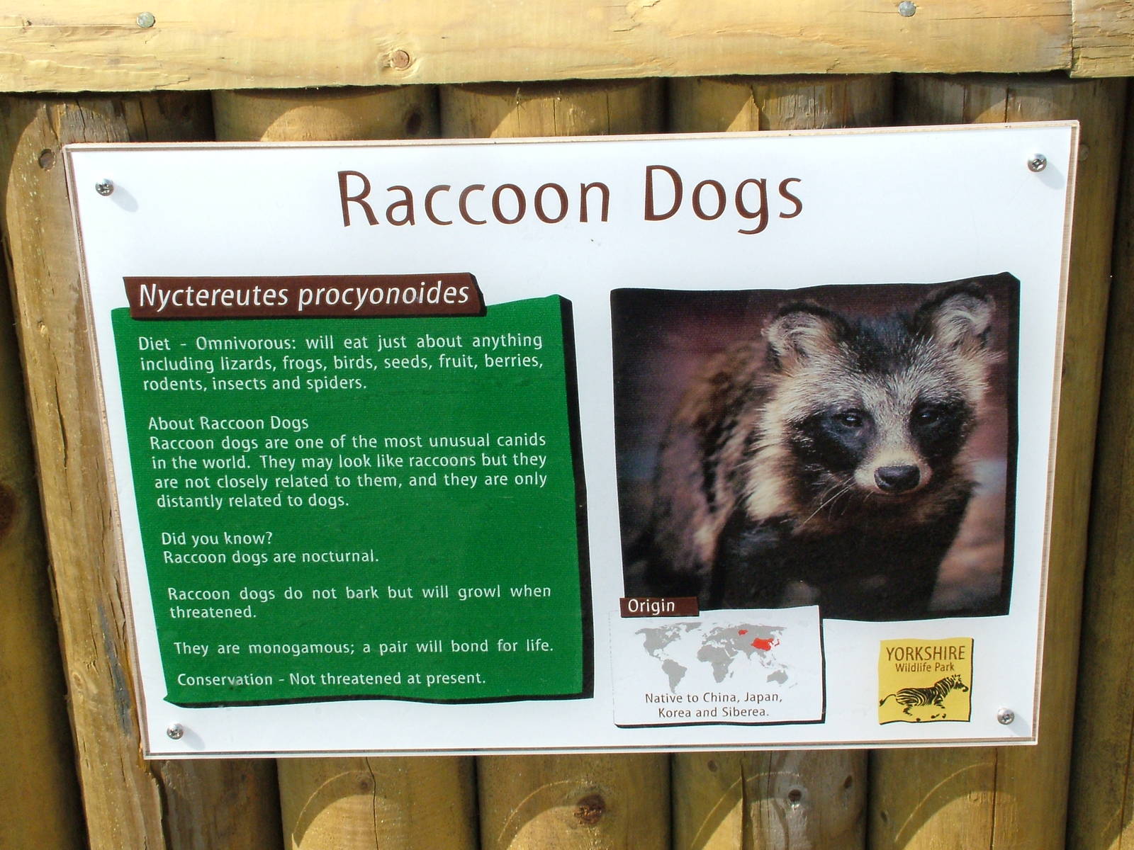 Signage example at Yorkshire WP 25/04/09