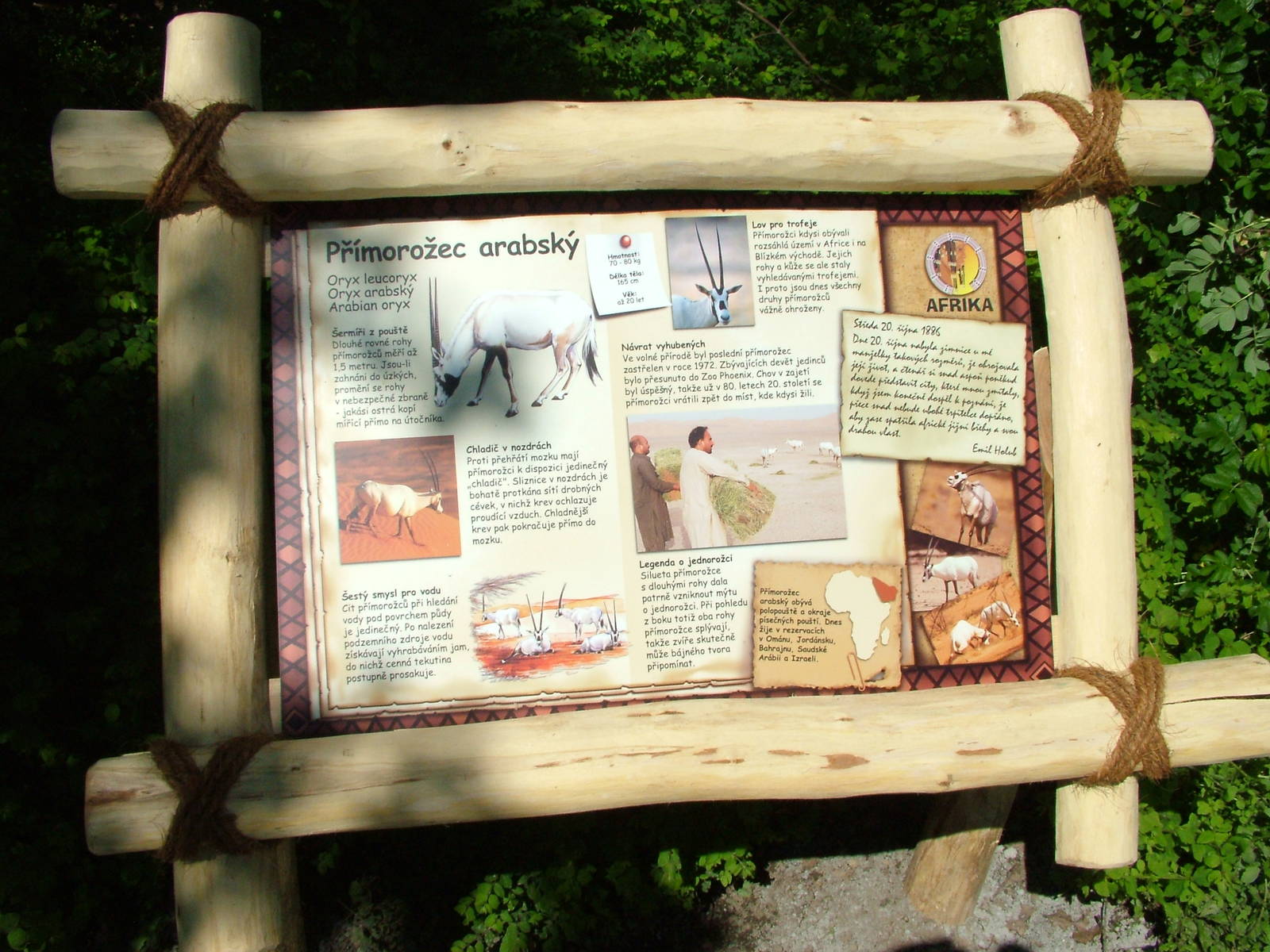 Signage example at Zlin, 28/05/10