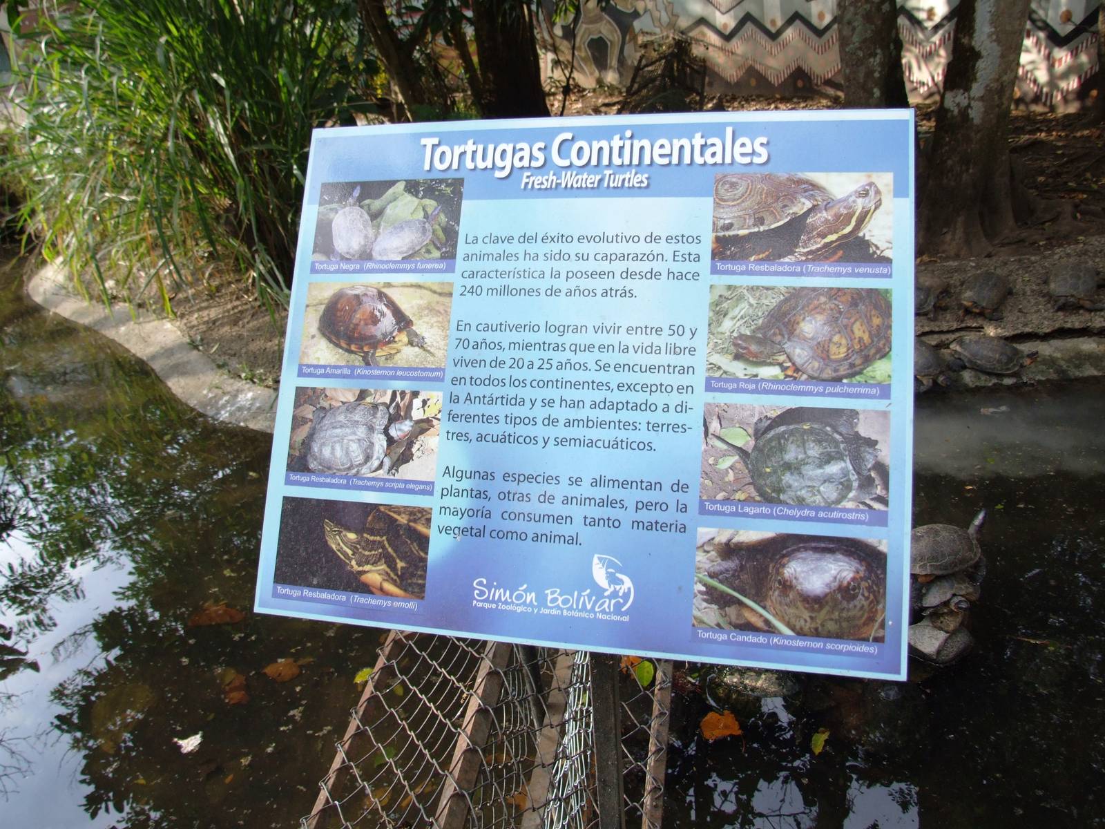 Signage Example at Zoo Simon Bolivar, 12/04/14