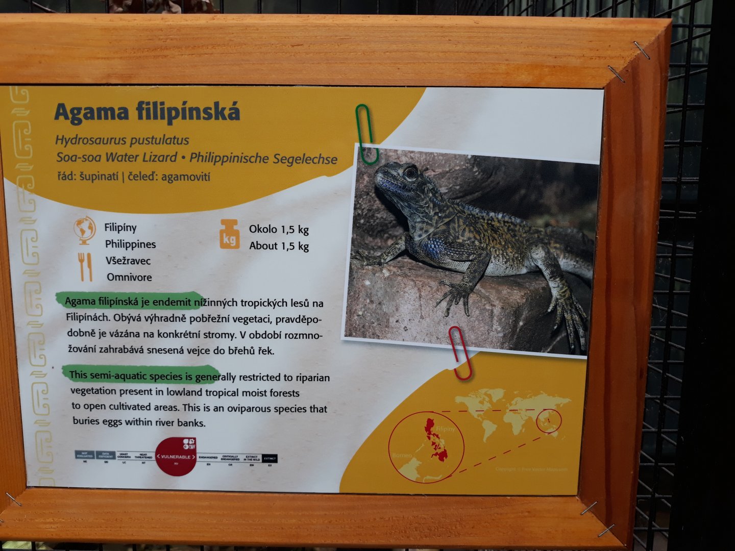 Signage example - Description in two languages!