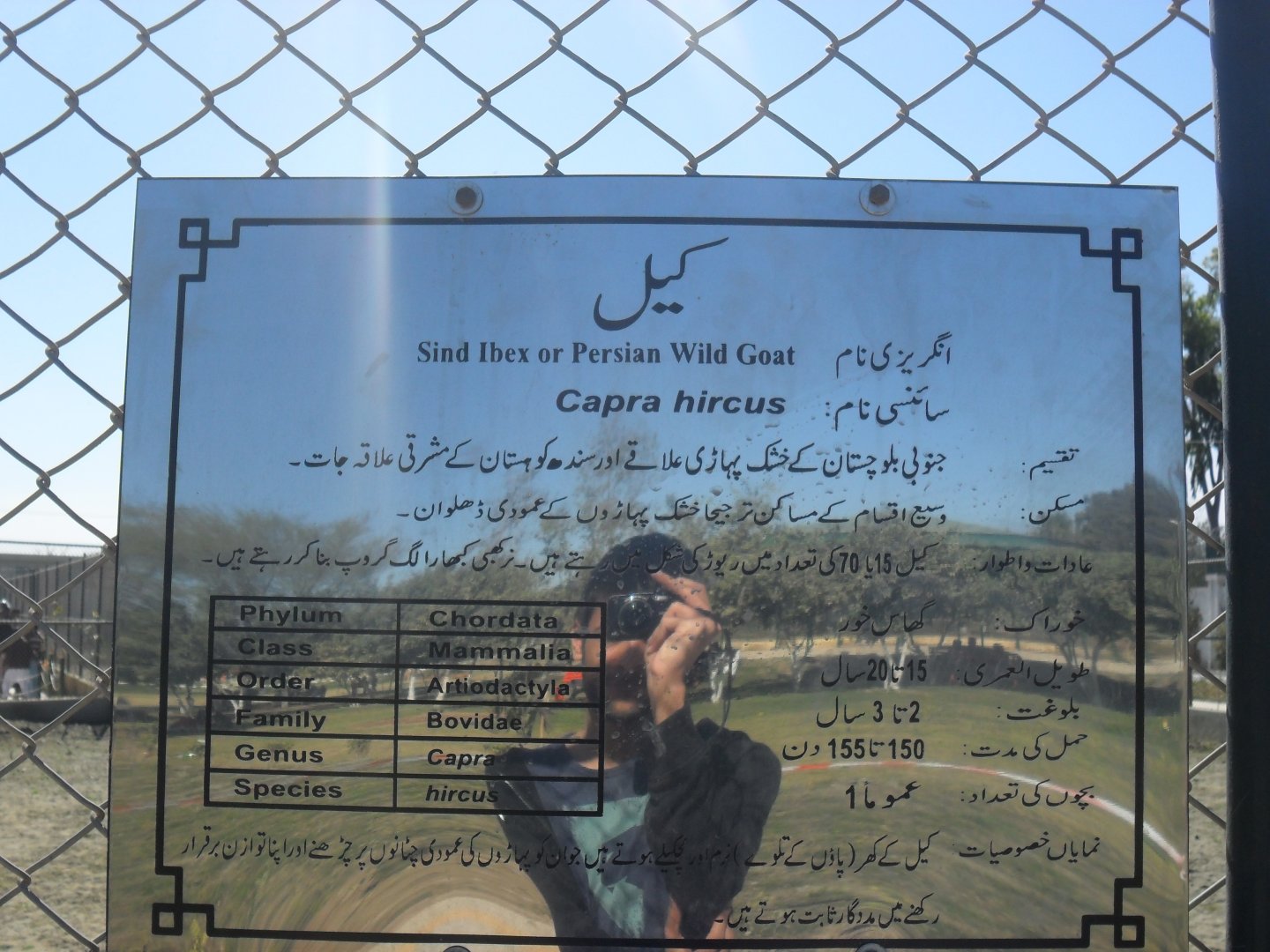 Signage example - Peshawar zoo 17/2/2018
