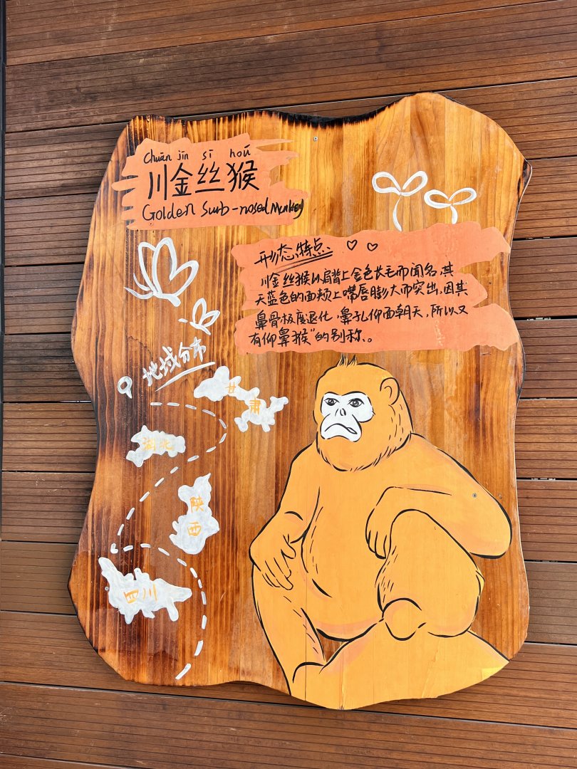 Signage Example resembling the signs at Hongshan Forest Zoo