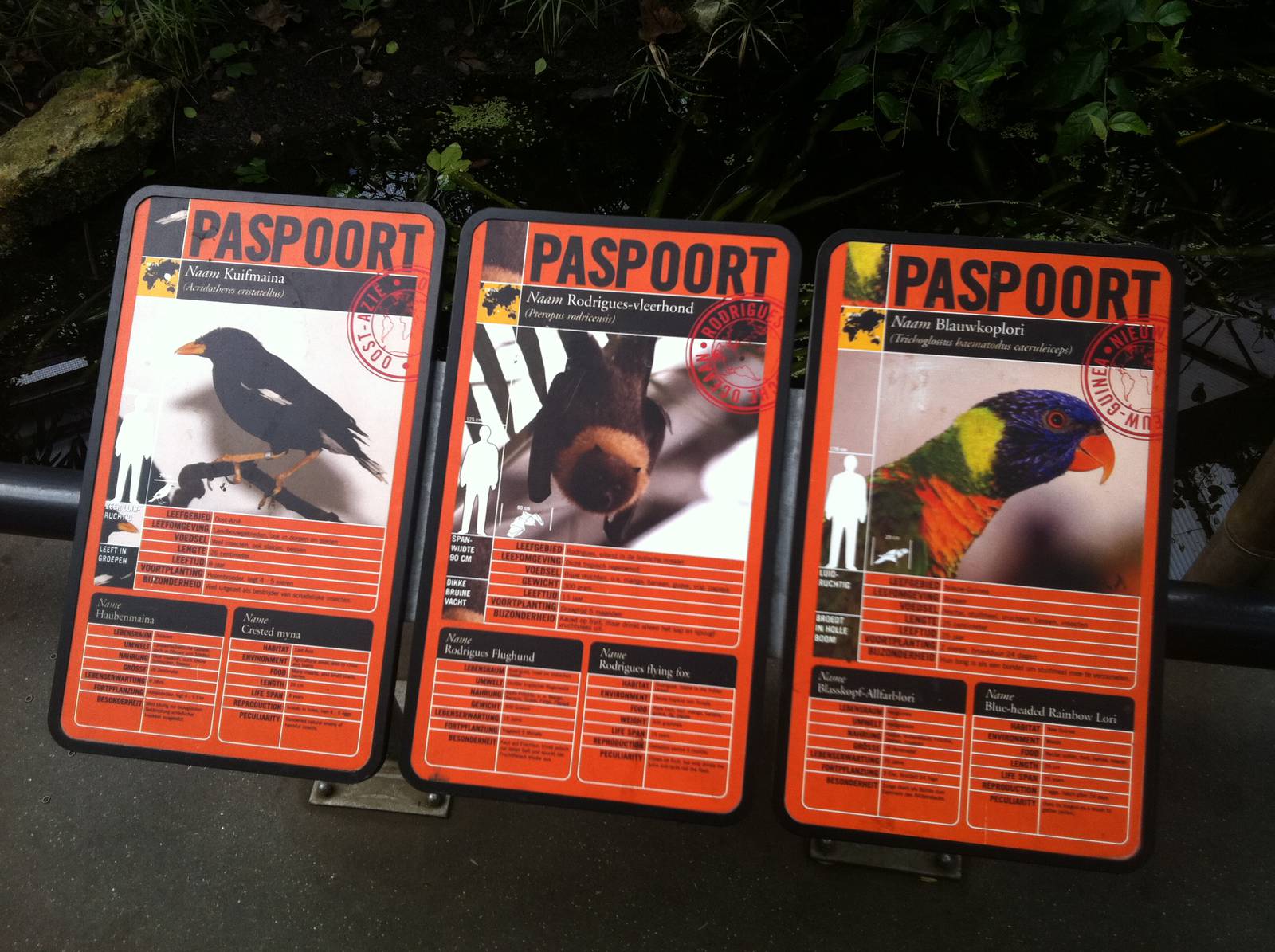 Signage Examples at Emmen Zoo - April 2011