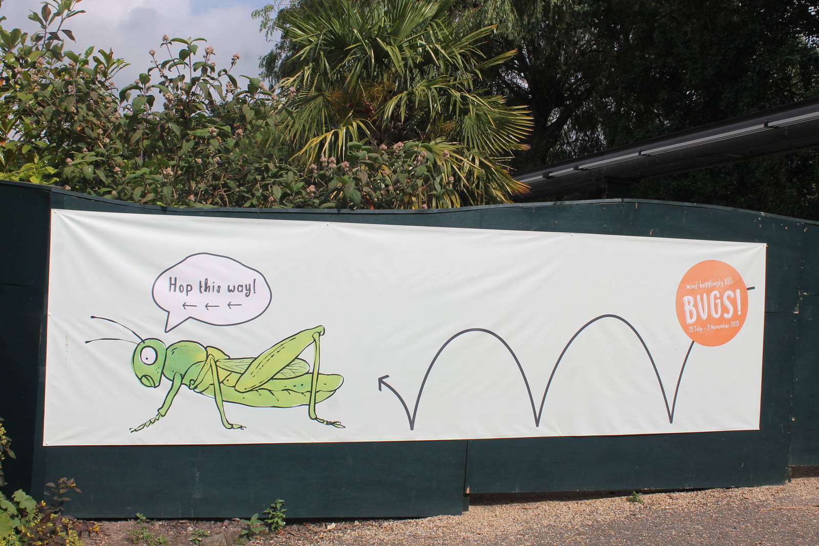 Signage for Bugs Chester 2013