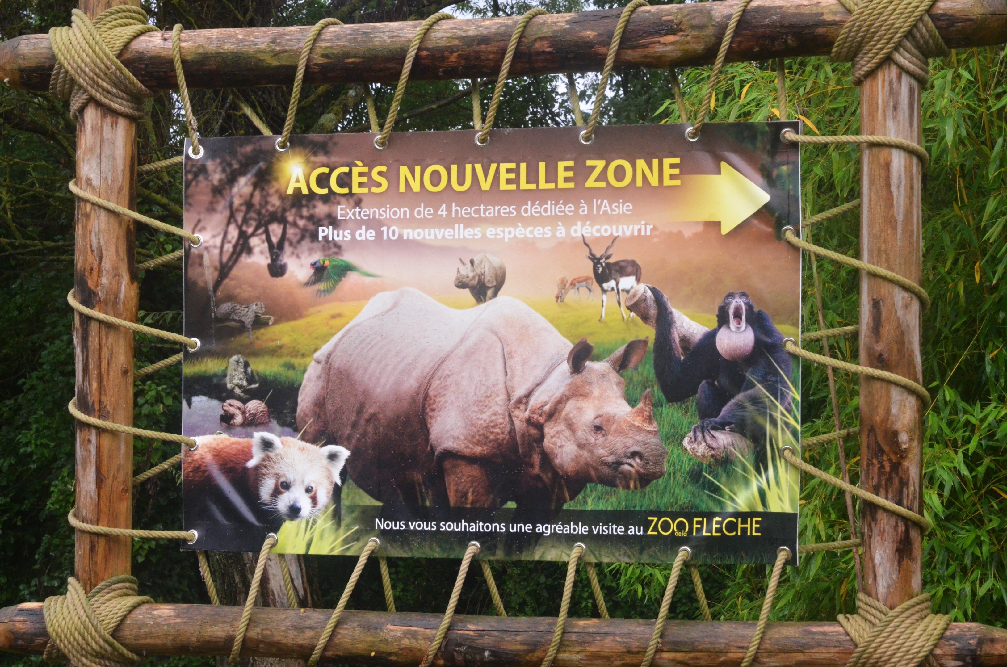 Signage for Extension Area at La Flèche, 11/06/18